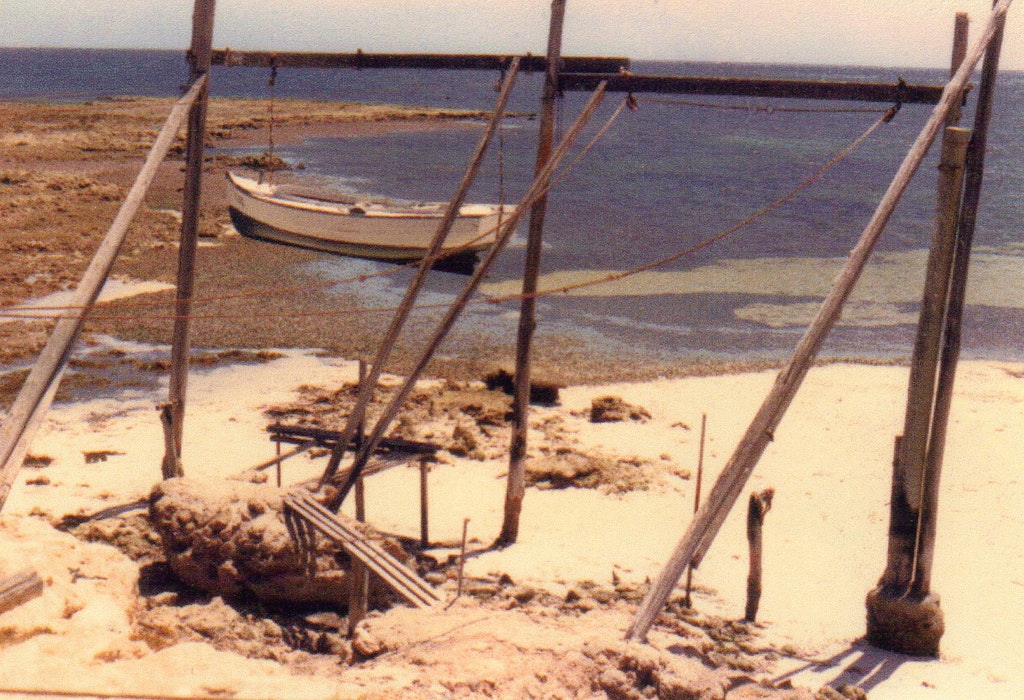 Davits at Bluff Beach